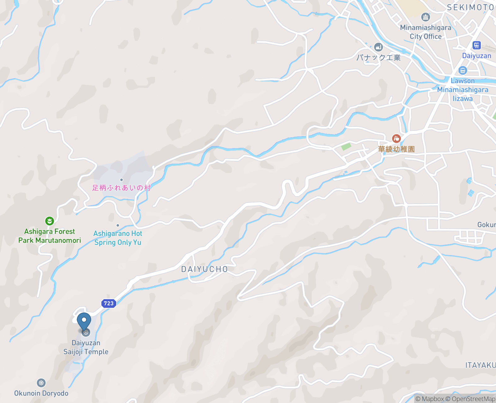 Open Street Map of Daiyuzan Saijoji Temple