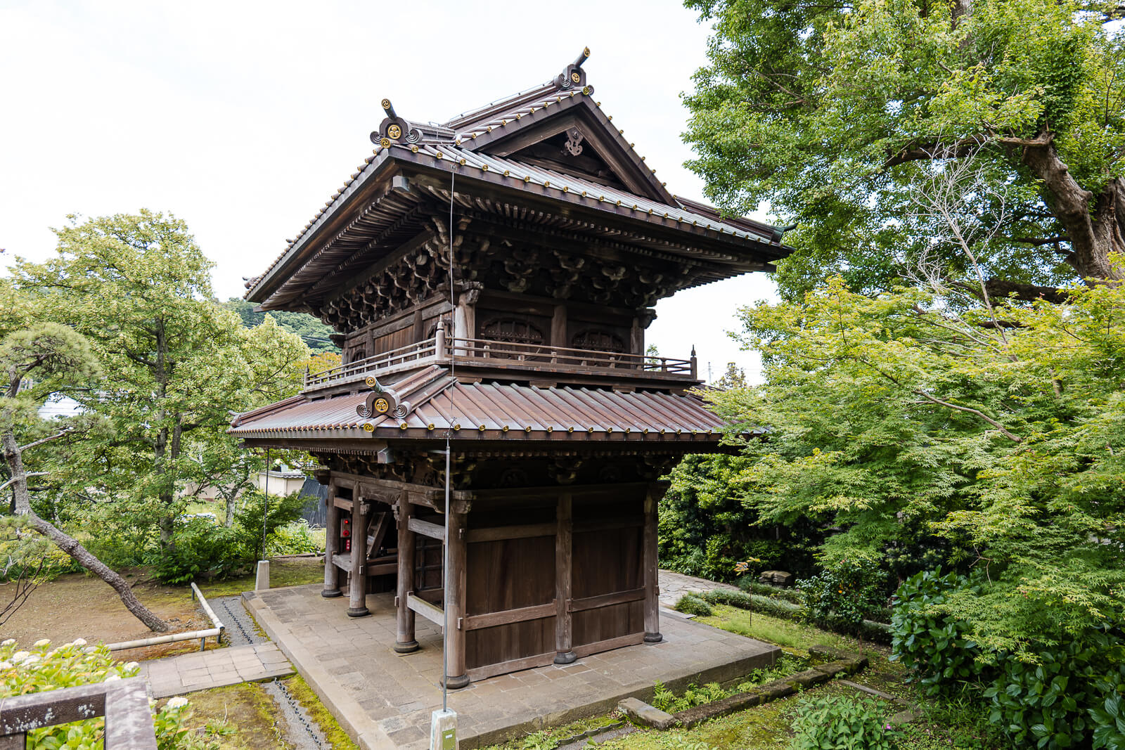 Main hall of Eisho-ji Temple showing Edo-period architecture