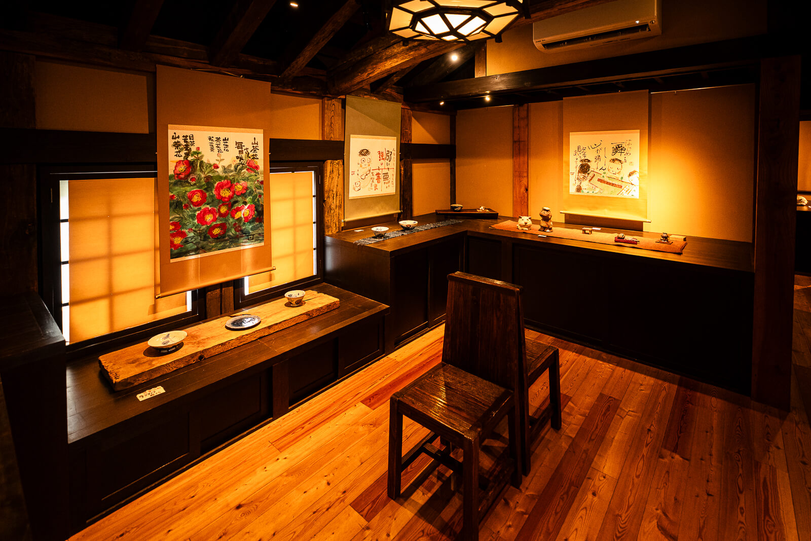 Historic exhibition room inside the Kitakamakura Old Folk House Museum