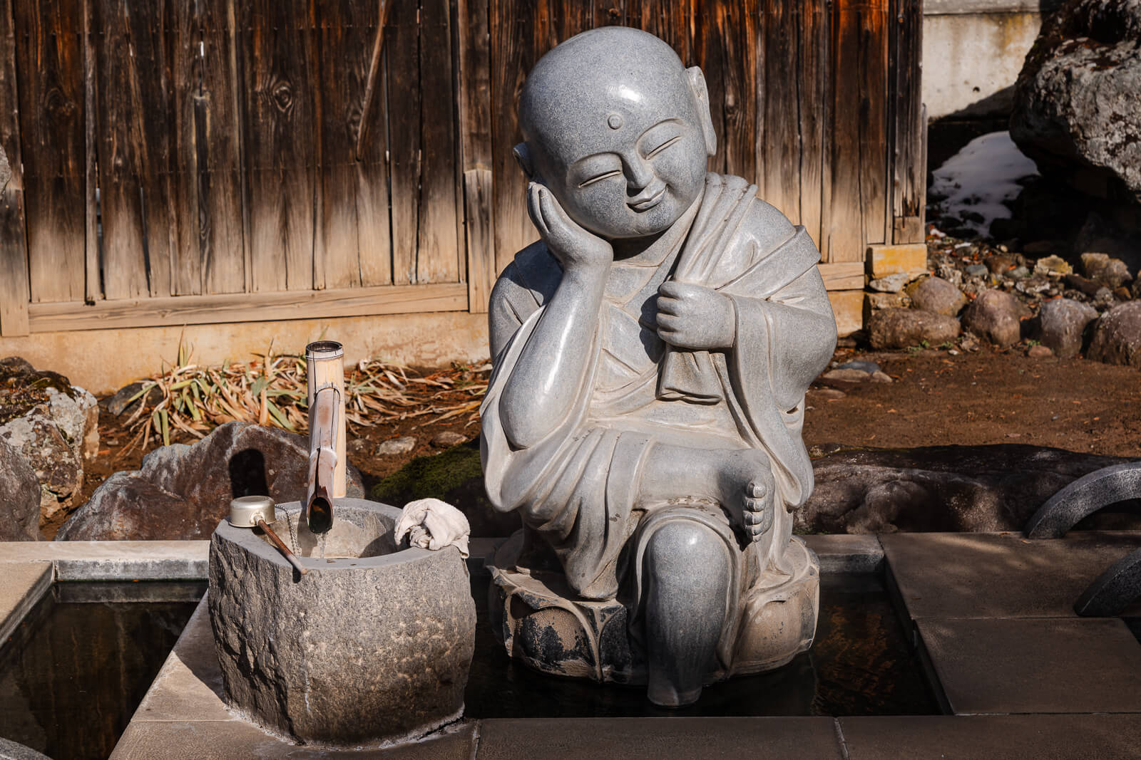 Jizo statue at Baio-ji Temple associated with healing practice