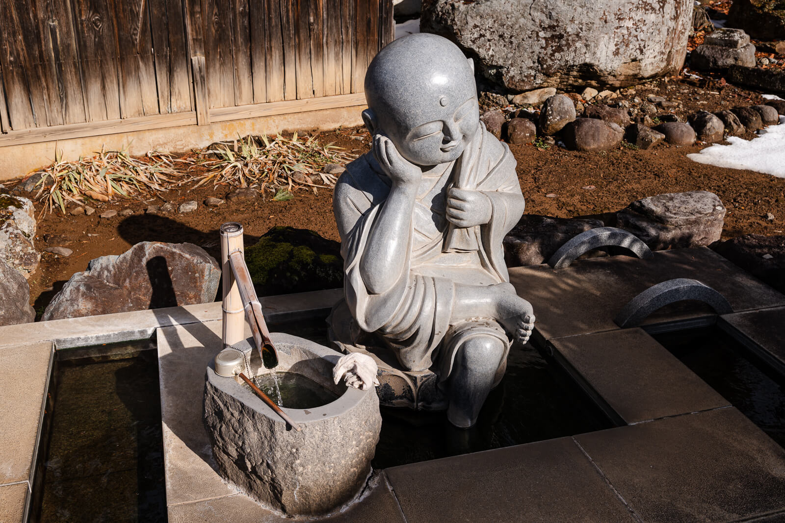 Jizo statue at Baio-ji Temple associated with healing practice