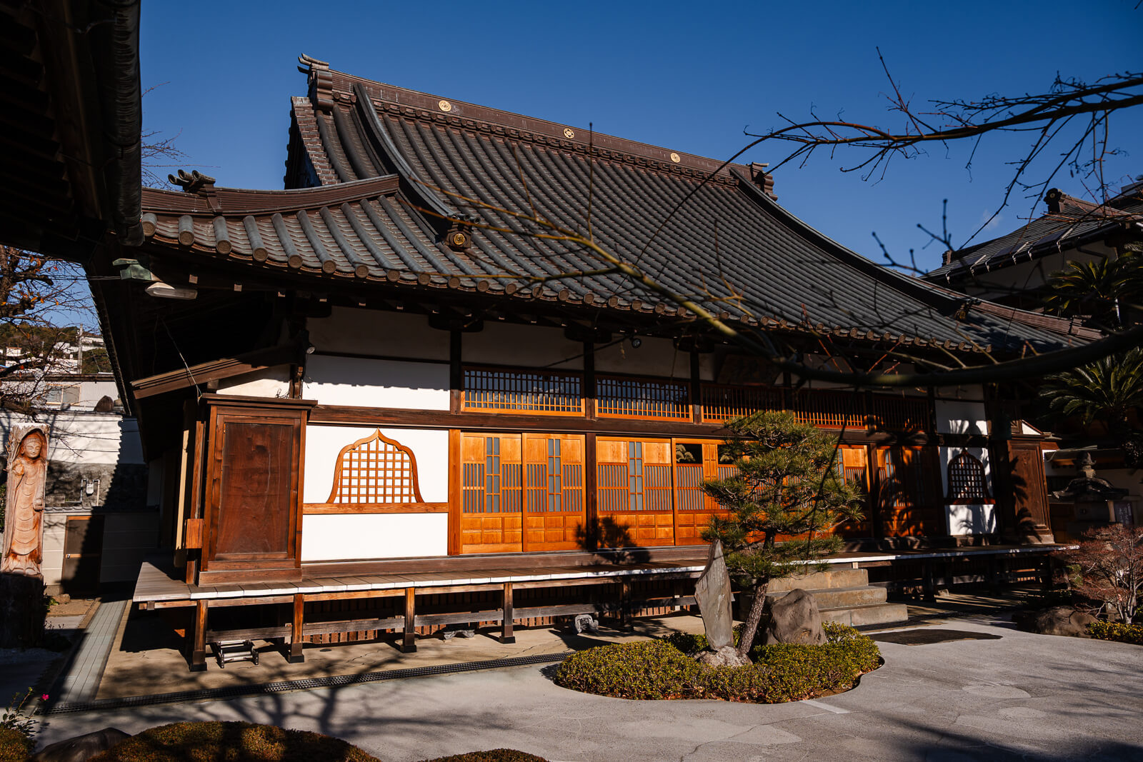 Main hall building at Onsen-ji Temple, Atami, Shizuoka