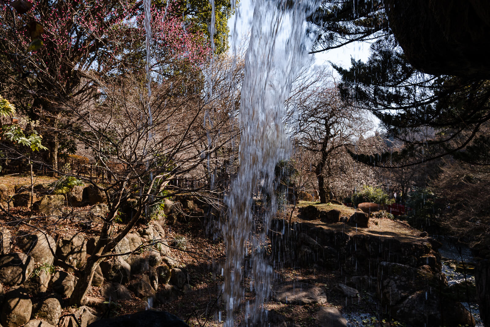 Umemi Falls waterfall inside Atami Plum Garden in Atami
