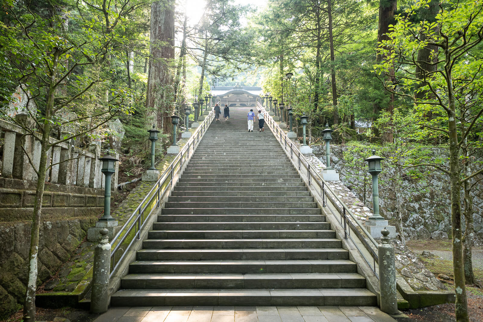 Stairway to Daiyuzan upper main hall