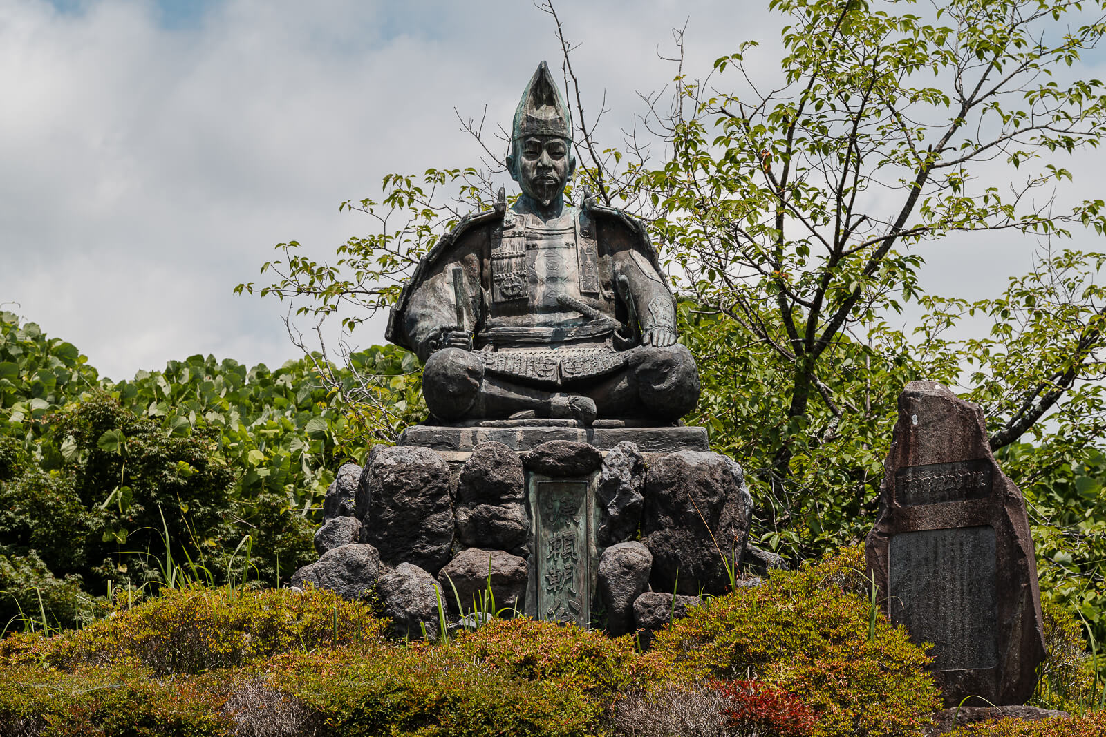 Statue of Minamoto no Yoritomo in Genjiyama Park, Kamakura