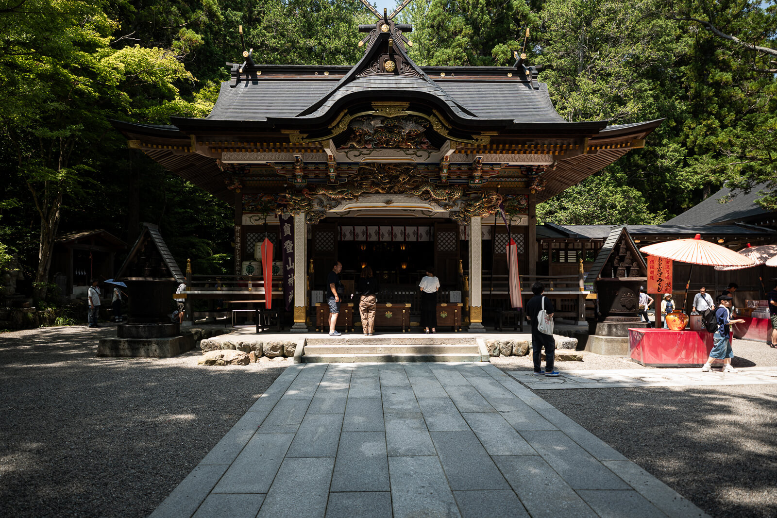 Main worship hall at Hodosan Shrine in Nagatoro