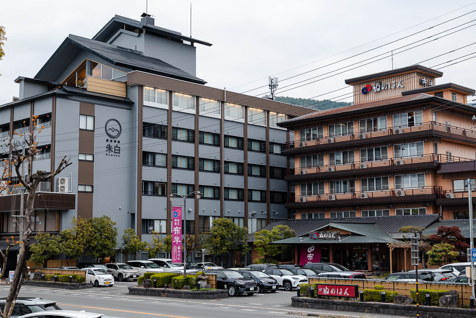 Hotels in Kamisuwa along the shores of Lake Suwa, Nagano