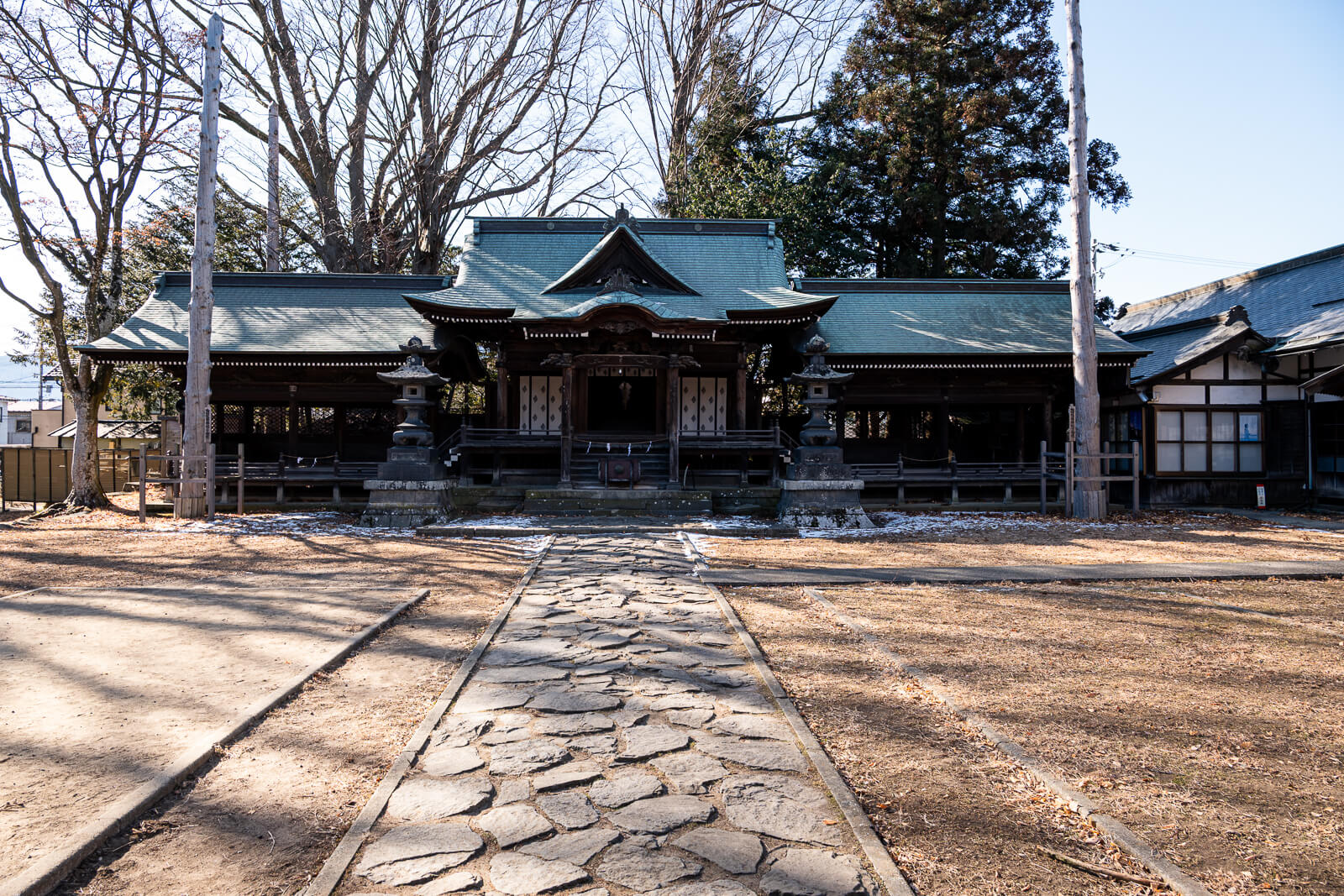 Detail at Takashima Shrine showing its quiet, understated presence