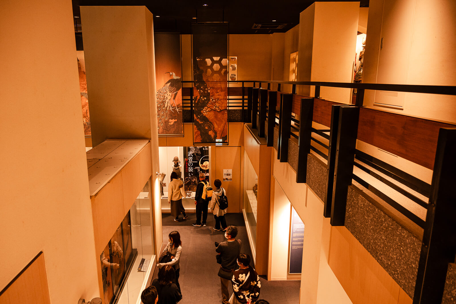 Interior corridor inside Odawara Castle keep in Kanagawa