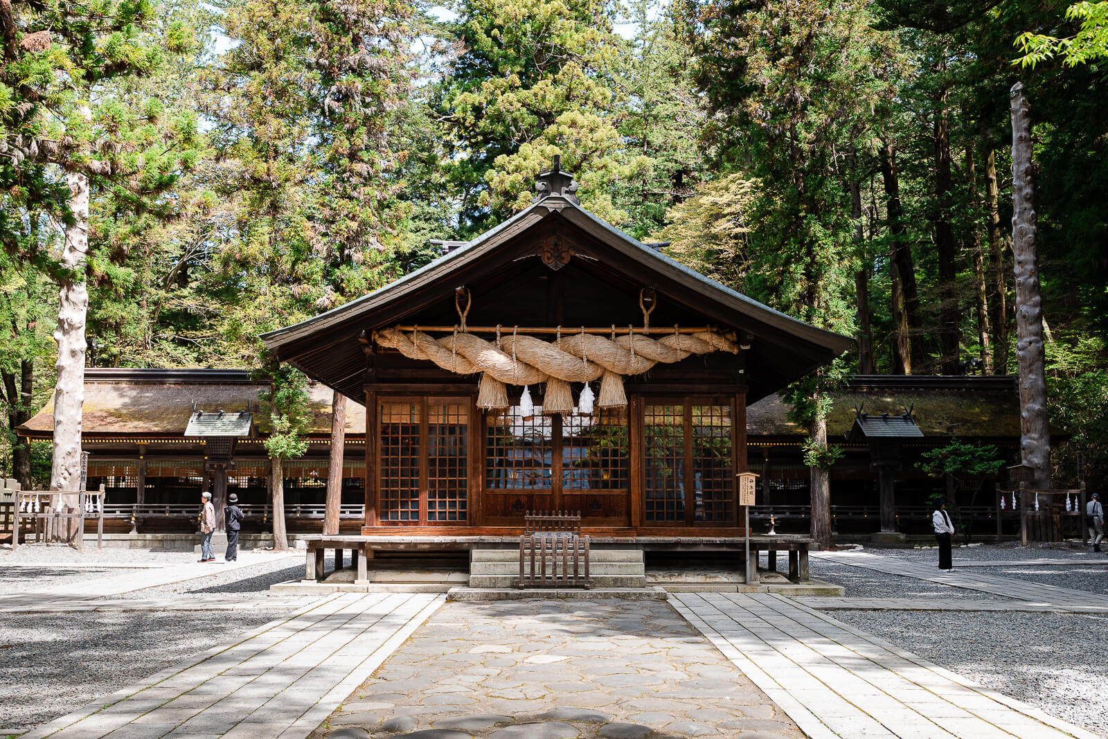 Kaguraden ceremonial hall at Suwa Taisha Shimosha Harumiya in Shimosuwa